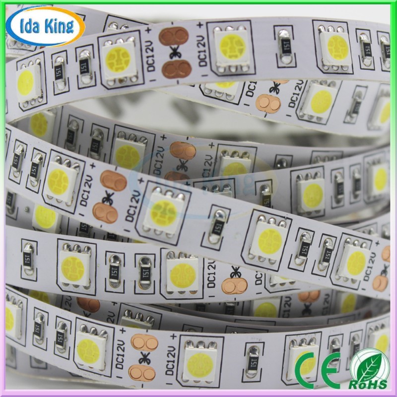 良い価格dc12v/24v14.4ワット自然な白色ledストリップ5050/smd5050ledストリップライト60灯/meter-LEDの滑走路端燈問屋・仕入れ・卸・卸売り