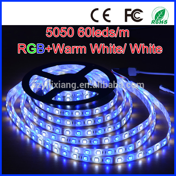 新しい505060leds/mrgbw12v5m/roll14.4w/m72ワットrgbwip20nonwaterproof高ルーメン保証2年フレキシブルledストリップライト-LEDの滑走路端燈問屋・仕入れ・卸・卸売り