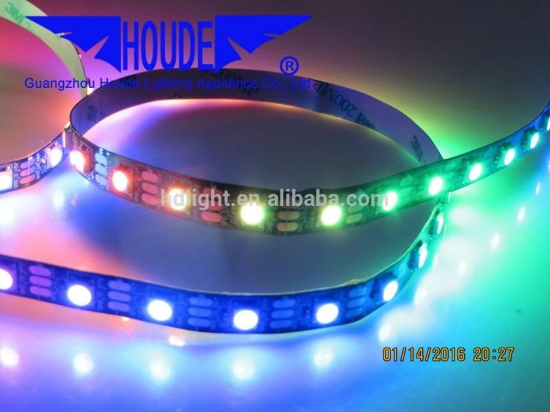 Ws2812/2801B、魔法の色、 Rgbw、30/60/144 leds/メートルdc5vデジタルrgb、 アドレス可能ledストリップ-LEDの滑走路端燈問屋・仕入れ・卸・卸売り