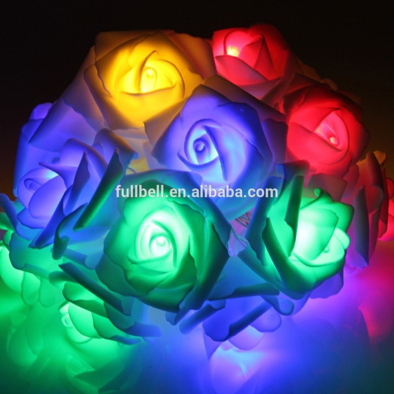 Fullbellライトローズフラワーledストリングライト結婚式の装飾ライト用クリスマス結婚式ハロウィーンパーティー-LEDの軽いひも問屋・仕入れ・卸・卸売り
