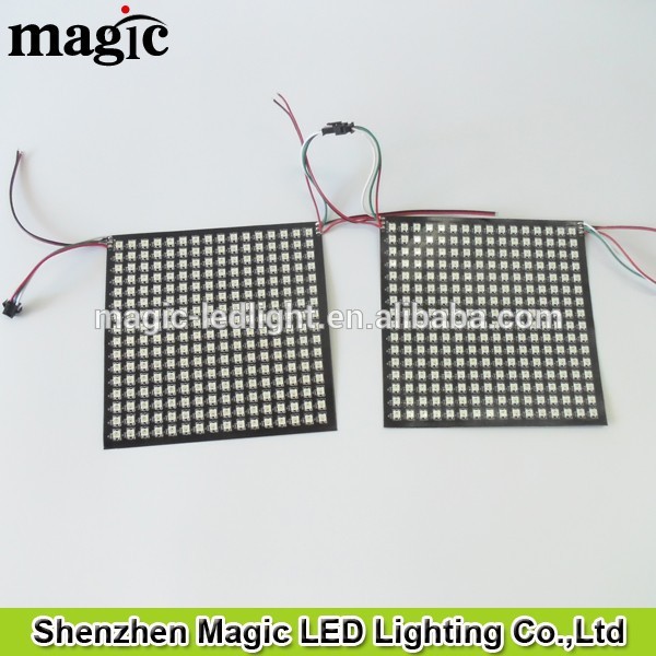 16x16ws2812b256アドレス可能なrgbledマトリクスパネルのrgbピクセルsmd5050ws2811icsが組み込まれた-LEDの滑走路端燈問屋・仕入れ・卸・卸売り