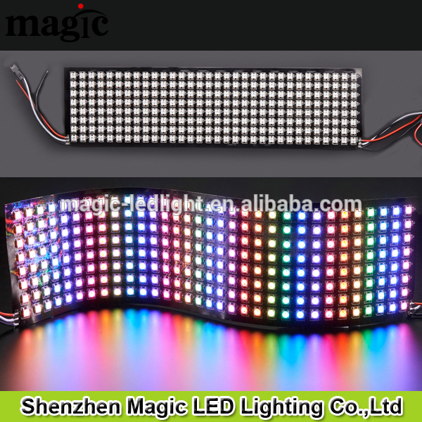 8*32 80*320ミリメートルdc5v 256ピクセル柔軟なneopixel ws2812bドットマトリックス-問屋・仕入れ・卸・卸売り