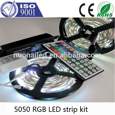 Smdrgb50505m16.4ft300led防水フレキシブルledライトストリップランプ+44キー赤外線リモコン( サポート最大の5メートルrgbledストリップ)-LEDの滑走路端燈問屋・仕入れ・卸・卸売り