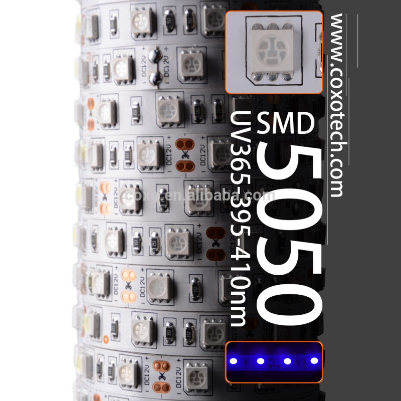 スーパー高品質装飾5 メートル 5050 smd ブラック ライト uv ストリップ led-LEDの滑走路端燈問屋・仕入れ・卸・卸売り