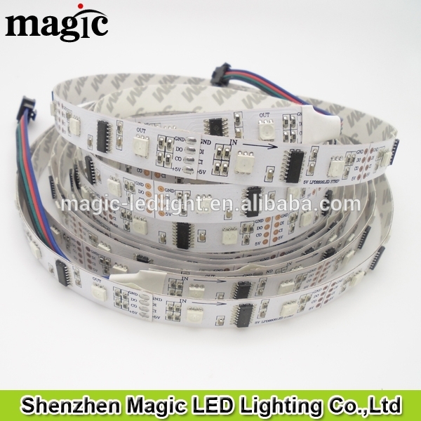 マジックled照明5ボルト9重量/容積32ピクセル/m 32 leds/メートルsmd5050フルカラーledストリップlpd8806-LEDの滑走路端燈問屋・仕入れ・卸・卸売り