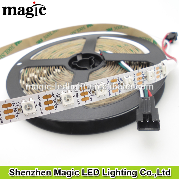 60 leds/m 60ピクセル/ SK6812 5ボルトドリームカラーピクセルストリップ-LEDの滑走路端燈問屋・仕入れ・卸・卸売り