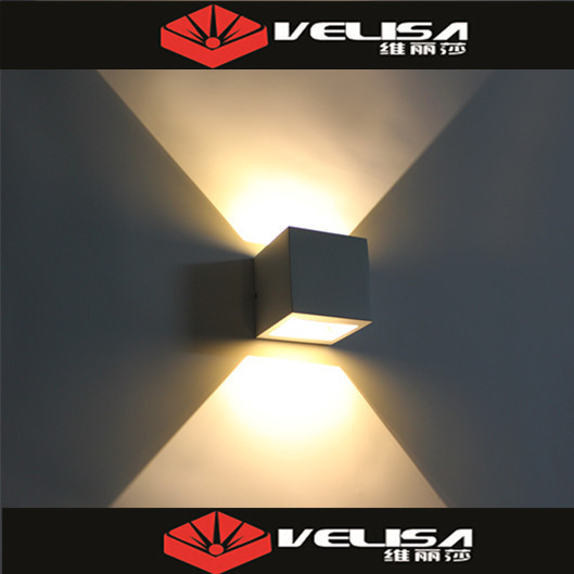 簡潔なdeisgn 6ワット調節可能な屋外キューブ壁ライト表面実装用バルコニー階段壁ランプ使用-LEDの屋外の壁はつく問屋・仕入れ・卸・卸売り