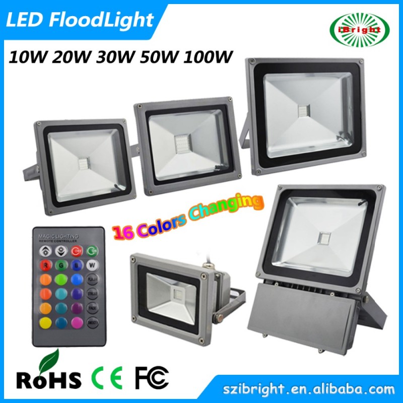 10w20w30w50w〜100wrgbクリスマスカラーの変更屋外用ledフラッドライトをリモートcontrlled光庭の風景の噴水-LED投光器問屋・仕入れ・卸・卸売り