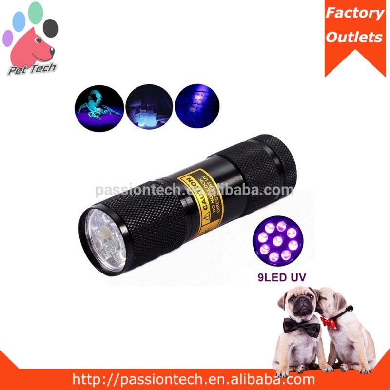 leduvライトpassiontech9395nmポータブル紫外線ledの懐中電灯トーチライトランプ紫外線検出するために光-LED懐中電灯問屋・仕入れ・卸・卸売り