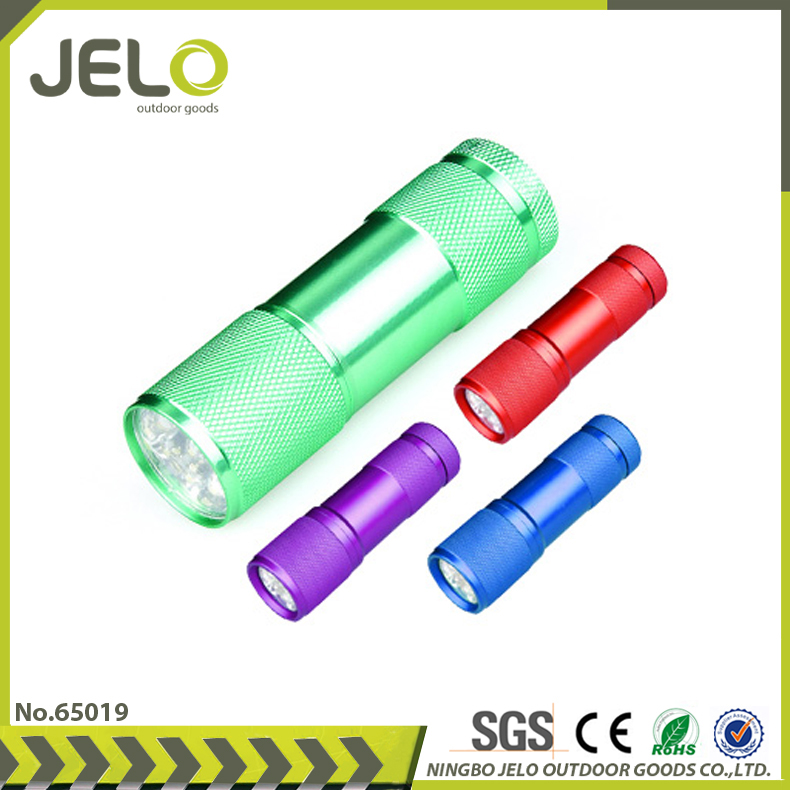 寧波jelo熱い販売促進スーパー明るいアルミ9ledトーチ安いギフト懐中電灯-LED懐中電灯問屋・仕入れ・卸・卸売り