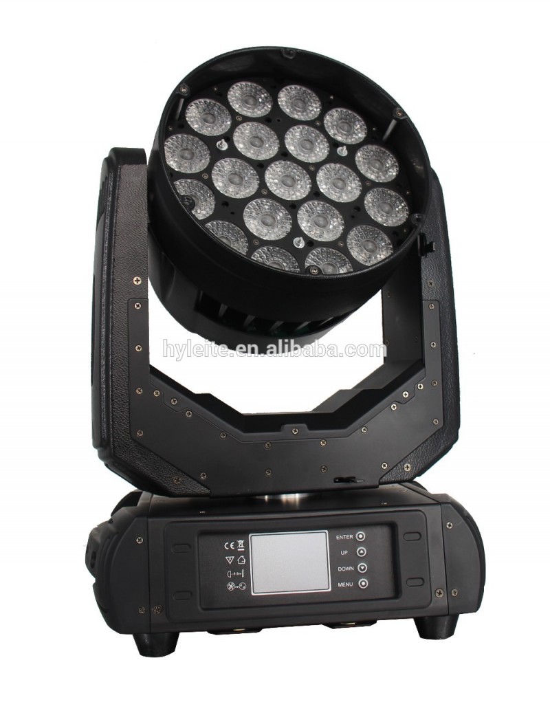 HY-L19卸売価格rgbwズーム19 × 15ワットの4in1 ledムービングヘッドウォッシュライト-LEDはライトを上演する問屋・仕入れ・卸・卸売り