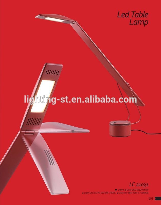 現代の研究のテーブルランプ調光可能な折りたたみ6wハンドスイッチハイパワーledテーブルランプ-LEDの卓上スタンド問屋・仕入れ・卸・卸売り