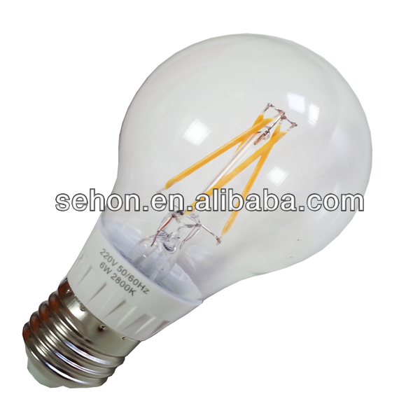 エジソン電球フィラメント6w/2014年ライトledの自動ランプ形状125lm/wハロゲン電球白熱クリスマスライト-LEDのペンダントはつく問屋・仕入れ・卸・卸売り