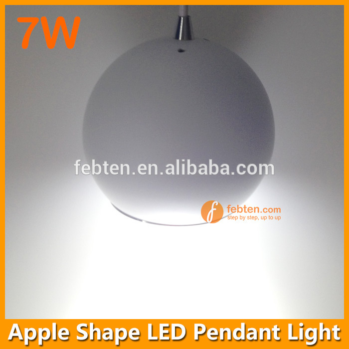 最新のデザイン美しい色7wリンゴの形のペンダントライト-LEDのペンダントはつく問屋・仕入れ・卸・卸売り