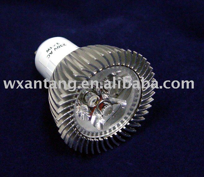 高い発電GU10 LEDランプ3*1Wは白い230Vを暖める-LEDのスポットライト問屋・仕入れ・卸・卸売り