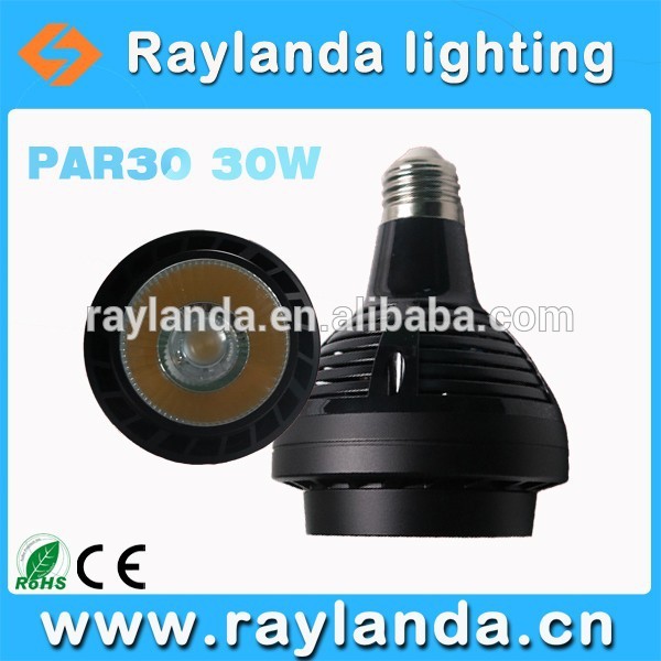 高品質ledスポットライト30ワットcob par30 120lm/w pfc> 0.95 3年保証-LEDのスポットライト問屋・仕入れ・卸・卸売り