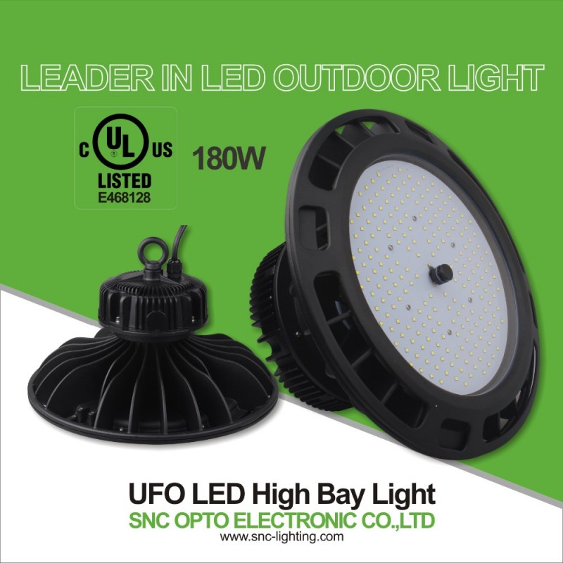 高ルーメン効能130lm/w led高湾180ワットulはufo壁掛け-LEDの高い湾はつく問屋・仕入れ・卸・卸売り