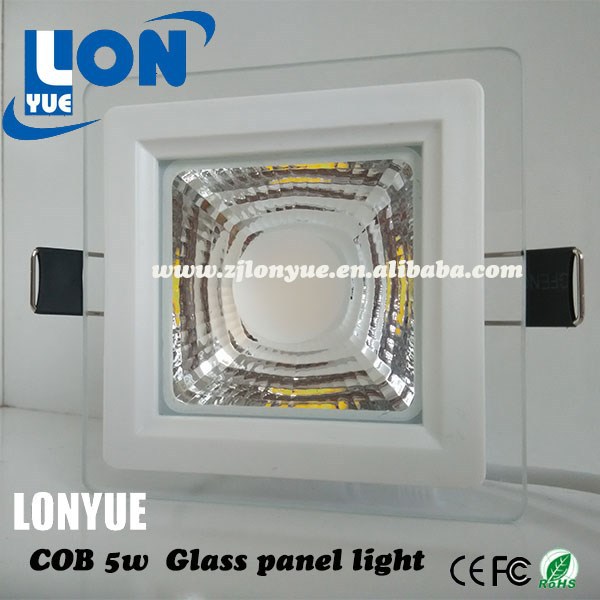 Ledパネルライト5ワット10ワット15ワットcob ledガラスパネルライト正方形天井パネルライト-LEDの照明灯問屋・仕入れ・卸・卸売り