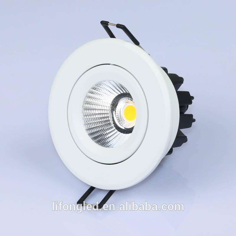 直径85 ミリメートル切削size75mm 5 ワット 7 ワット cob led ダウン ライト 、 ホワイト仕上げ天井led ライト-LED Downlights問屋・仕入れ・卸・卸売り