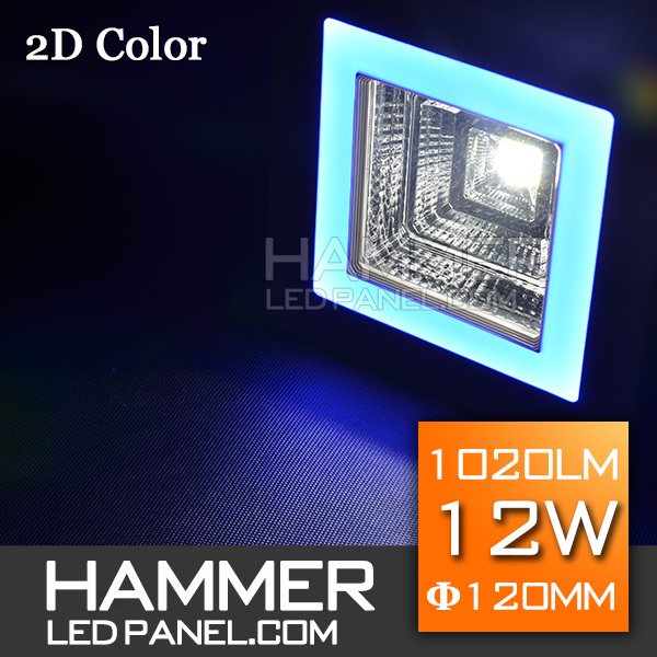 ダブルカラー6 + 6ワット12ワットスクエアledダウンライト用装飾-LED Downlights問屋・仕入れ・卸・卸売り