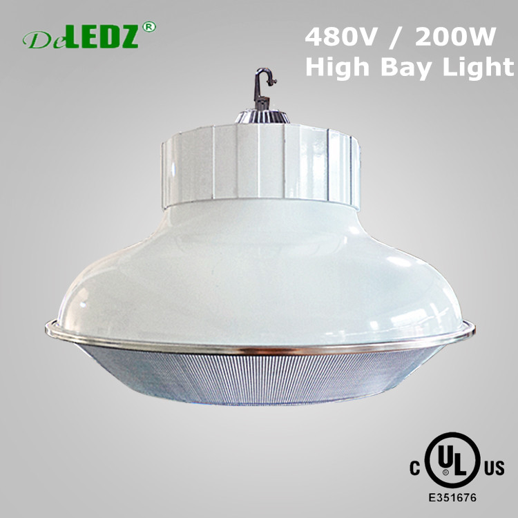 工業用調光対応led高湾ライト200ワットmutil-電圧高湾347ボルト480ボルトmutil-電圧高ベイフィクスチャ-LEDの高い湾はつく問屋・仕入れ・卸・卸売り