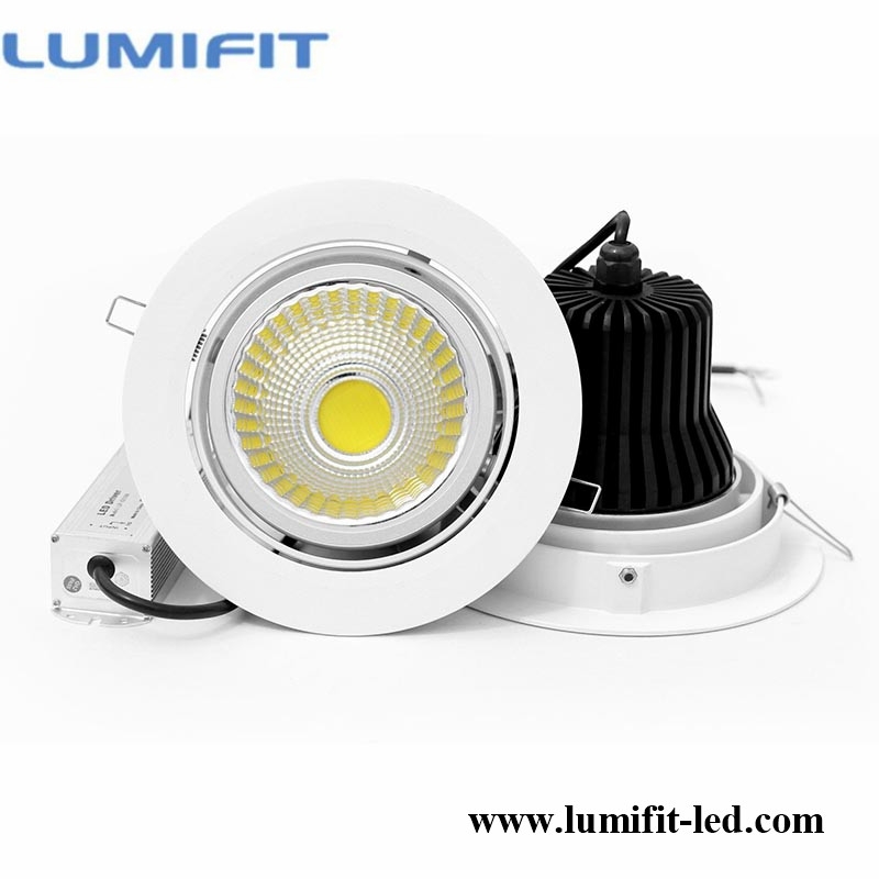 100-110lm/w40w高品質の極度の明るい光cobledダウンライトcerohs指令とドライバ-LED Downlights問屋・仕入れ・卸・卸売り