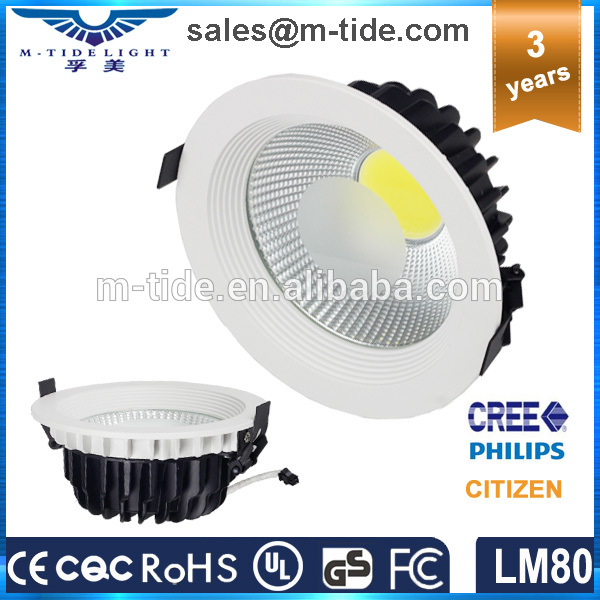 ホット販売ダウンライトled 30ワット8インチ凹型調光対応30ワットcob ledダウンライト-LED Downlights問屋・仕入れ・卸・卸売り