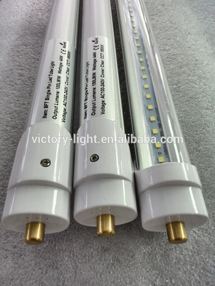 中国工場価格44ワット8フィートledチューブライト8フットt8ledランプシングルピン8フィートledチューブライト-LEDの管はつく問屋・仕入れ・卸・卸売り