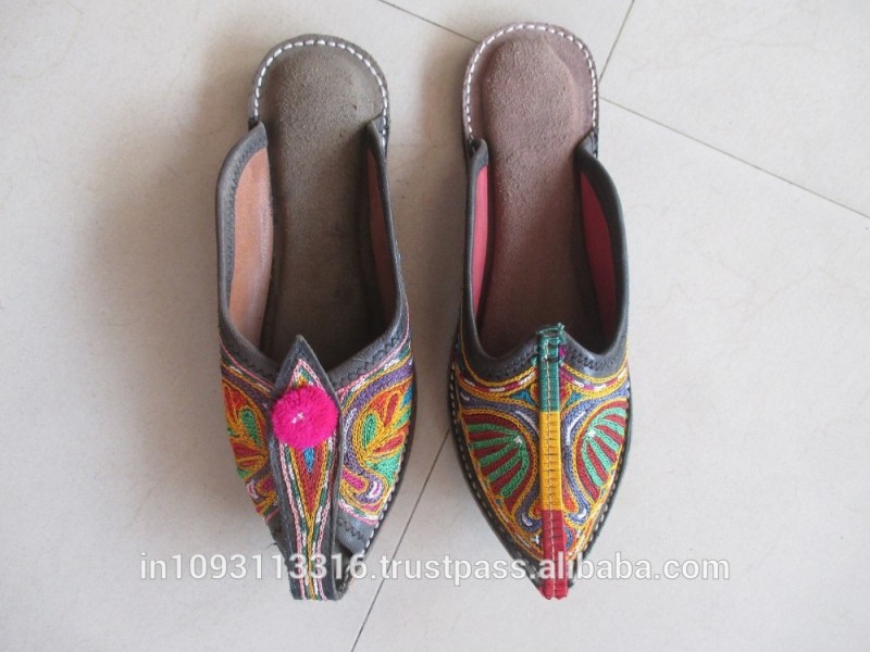 インドのエスニックブライダル靴のインド手作りkhussa mojari-kutchhiスタイルウェディングpartey摩耗juti靴/mojari/khussa-カジュアルシューズ問屋・仕入れ・卸・卸売り