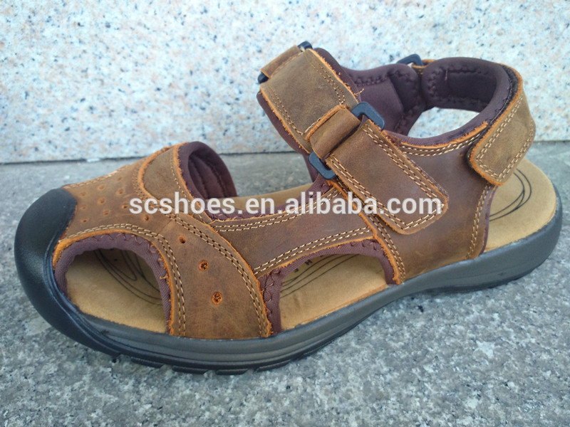 高品質レザー包頭ゴム底サンダル chappals-革靴問屋・仕入れ・卸・卸売り