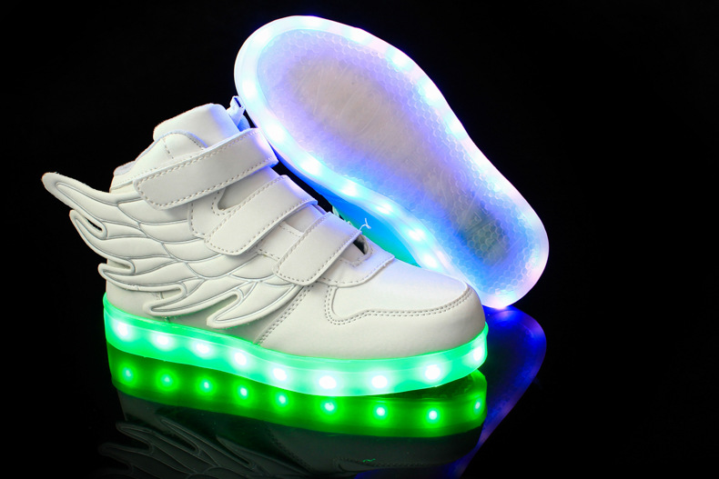 工場価格スタイルカラフルなusb 7光色発光led子供靴-カジュアルシューズ問屋・仕入れ・卸・卸売り