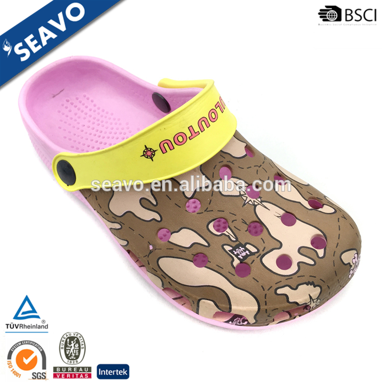Seavo 2016低価格軽量かわいいセクシーな女の子ピンクガーデン下駄靴-クロックス問屋・仕入れ・卸・卸売り