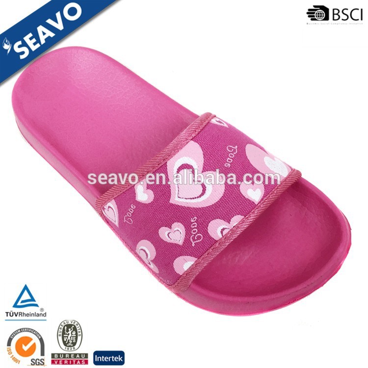 Seavo 2016新しいかわいいデザインeva快適なかわいい女の子ピンクフラットスリッパ-クロックス問屋・仕入れ・卸・卸売り
