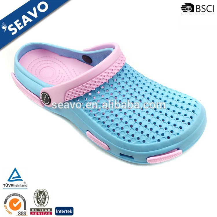 Seavo 2016安いラブリーブルーホーリー通気性evaガーデン下駄用レディース-クロックス問屋・仕入れ・卸・卸売り