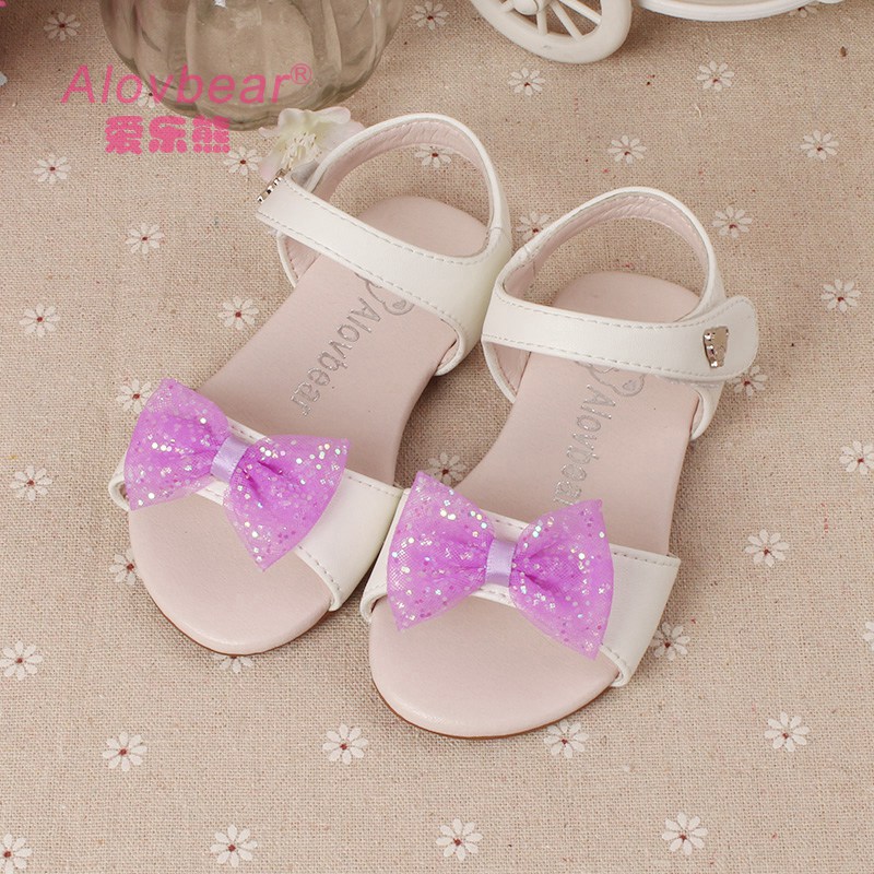 女の子の夏柔らかい革ベビーサンダル卸売でguangzou-サンダル問屋・仕入れ・卸・卸売り