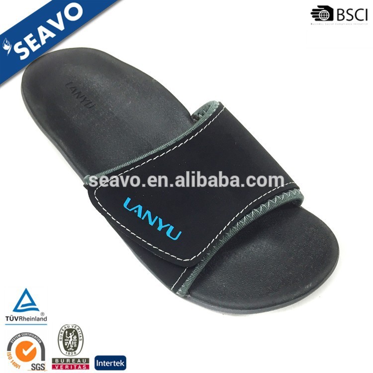 スライドサンダル履物seavo2016プールや屋内での使用のためのブラックトップ品質のスリッパの男性-サンダル問屋・仕入れ・卸・卸売り