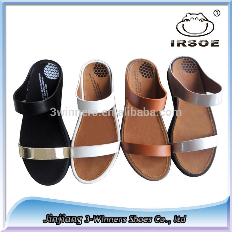 ファッション靴真似革フリップフロップ卸売サンダルレディースフラットサンダル中国で-サンダル問屋・仕入れ・卸・卸売り