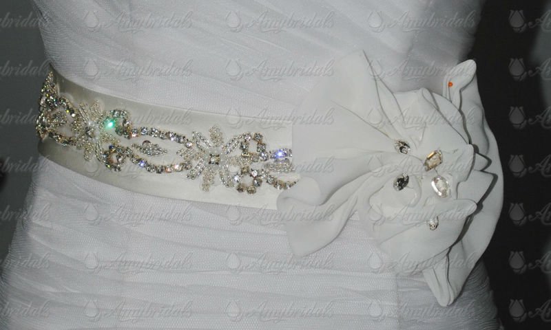結婚式の花嫁クリスタルビーズサッシュベルトビーズパールとラインストーンの装飾-ビーズベルト問屋・仕入れ・卸・卸売り
