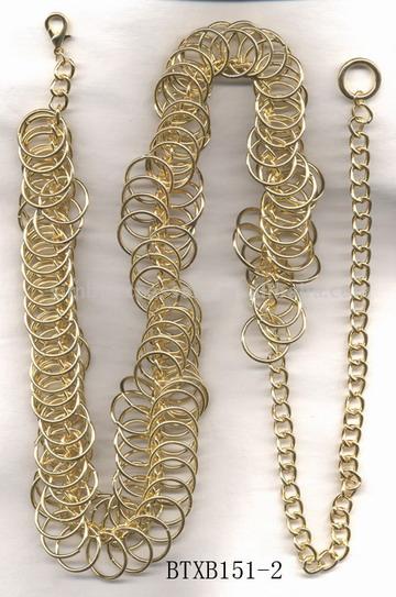 金属チェーンベルト/金属oリングベルト/女性のファッションの金属チェーンベルト/衣服の付属品-チェーンベルト問屋・仕入れ・卸・卸売り