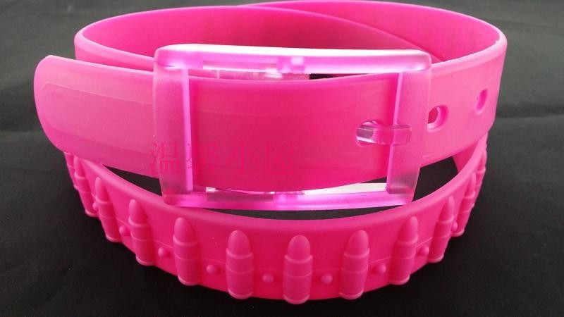 高速船bbr1245安い弾丸ベルトの金のためのピンクのシリコーン-プラスチックベルト問屋・仕入れ・卸・卸売り
