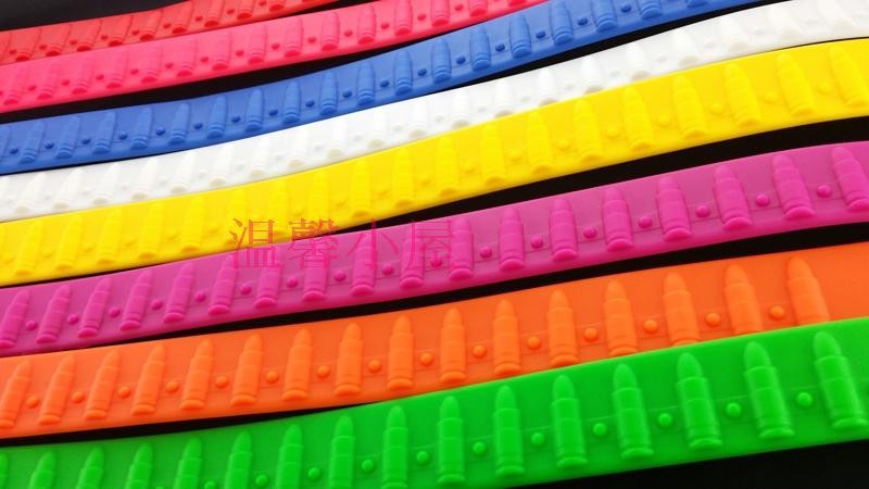 弾丸の女の子を供給するbbr1245ギフト安価なシリコンベルトベルト-プラスチックベルト問屋・仕入れ・卸・卸売り
