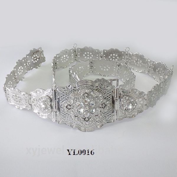 ファッションシルバーベルトバックル付き結婚式用のアクセサリー-金属ベルト問屋・仕入れ・卸・卸売り