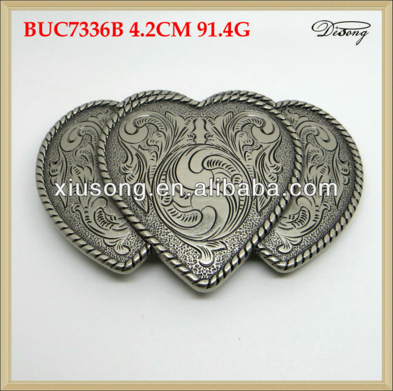 Buc7336ファッション金属の心が- 形ベルトバックル-ベルトバックル問屋・仕入れ・卸・卸売り