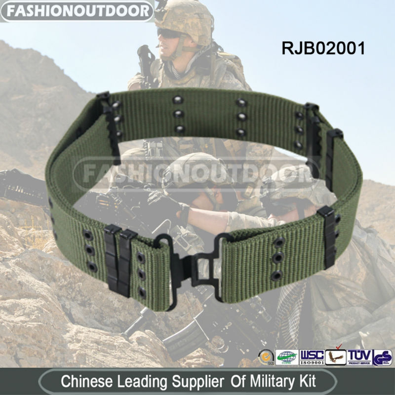 私達の軍隊/usmcピストルユーティリティウェブベルト緑-織物ベルト問屋・仕入れ・卸・卸売り