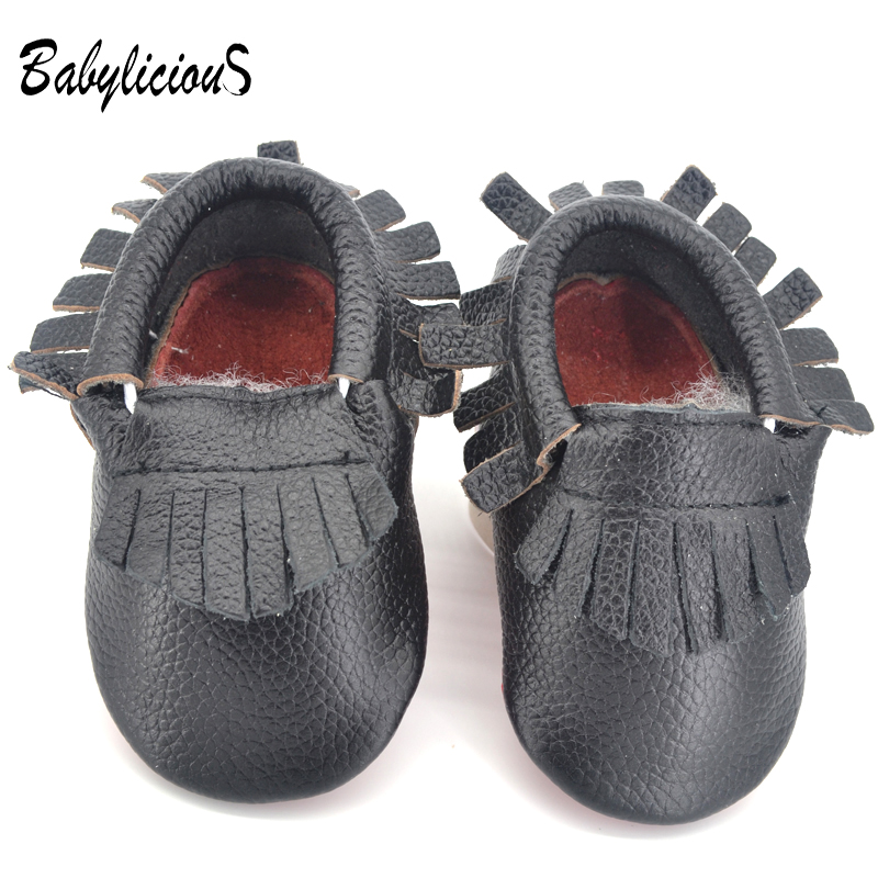 赤ちゃんの男の子の靴本革ソフト幼児の歩行器ベビーモカシン最初の抗- スリップ幼児の靴フリンジ-ベビー靴問屋・仕入れ・卸・卸売り