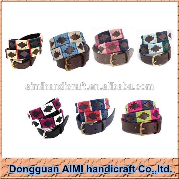 の高級ファッションベルト、 乗馬polobelt、 ワックススレッドステッチのベルト-本革ベルト問屋・仕入れ・卸・卸売り