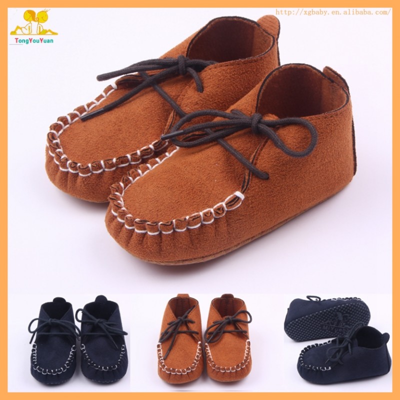 alibabaのメーカーソフト唯一スエード素材の赤ちゃんの男の子の靴バルクで-ベビー靴問屋・仕入れ・卸・卸売り