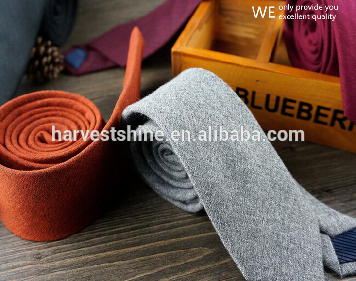 韓国ウール編み ネクタイ用男性と女性、 ヴィンテージ固体色フェルト ネクタイ-その他ネクタイ、アクセサリー問屋・仕入れ・卸・卸売り