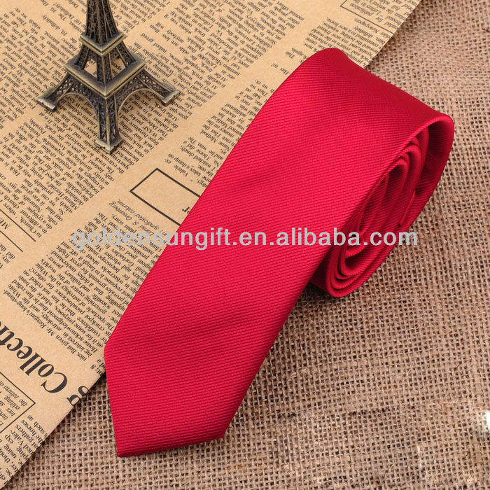 赤いネクタイ織メンズファッションポリスター-ポリエステルタイ問屋・仕入れ・卸・卸売り