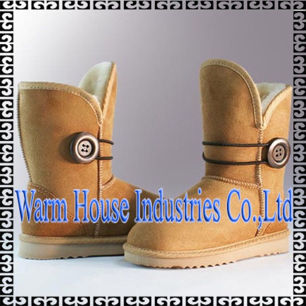 熱い販売のシープスキンaustrilianノン- スリップ女性の雪のブーツのための冬のブーツ-革靴問屋・仕入れ・卸・卸売り
